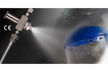 適用於高流量、高黏度液體的外混式空氣霧化噴嘴External Mix Air Atomizing Spray Nozzles For High Flows, High Viscosity 適用於高流量、高黏度液體的外混式空氣霧化噴嘴External Mix Air Atomizing Spray Nozzles For High Flows, High Viscosity