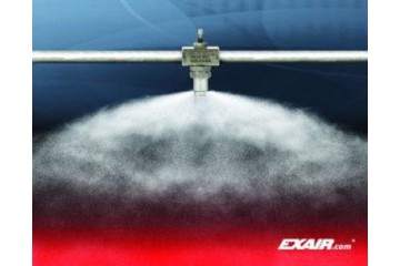 EXAIR 二流體霧化噴嘴提供360度分布覆蓋Atomizing Spray Nozzle Provides 360 Degree Coverage