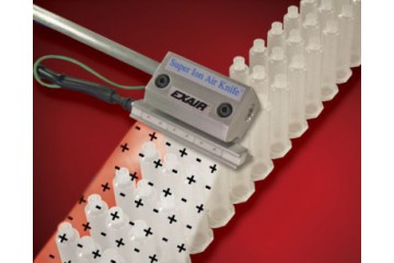EXAIR 第四代超級靜電風刀(離子氣刀)從皺紋紙製造製程中去除麻煩的灰塵 EXAIR Gen4 Super Ion Air Knives Remove Pesky Dust from Crepe Paper Manufacturing Process 